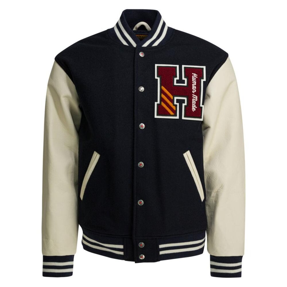 Human Made Wool And Nylon Bomber Jacket Tag Size M Men